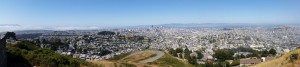 Aussicht von den Twin Peaks auf San Francisco